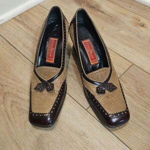 Cole Haan Women's Vintage Square Toe Block Heels Size 9